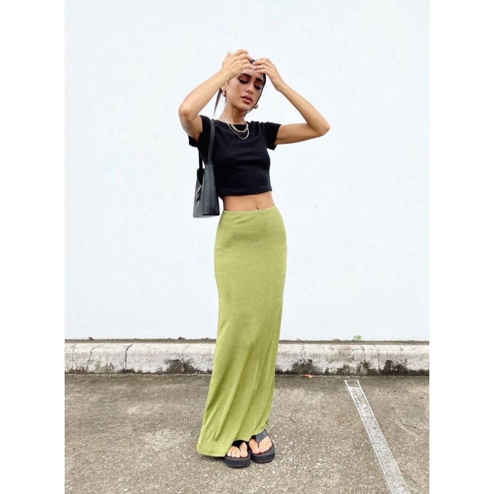 Princess Polly Black Ribbed Cropped Flirty Baby Tee T-Shirt Crop Top Y2K Inspo - Picture 12 of 15